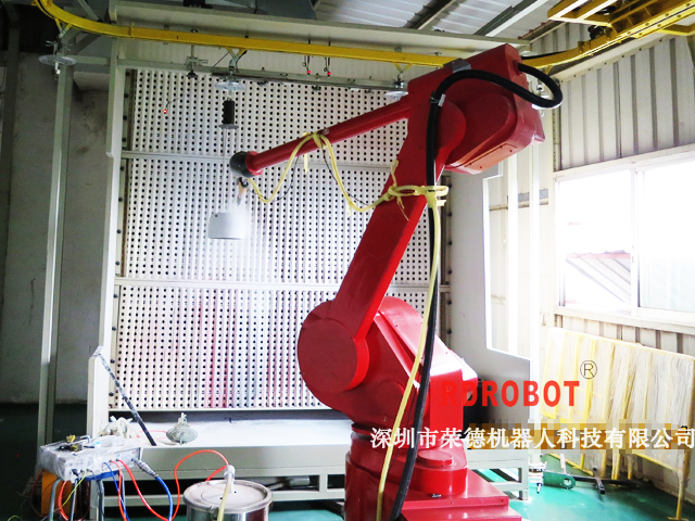 微波爐機器人自動噴粉線