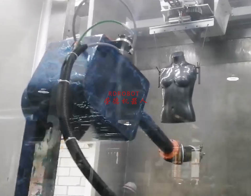 服裝模特機器人噴漆生產線設備